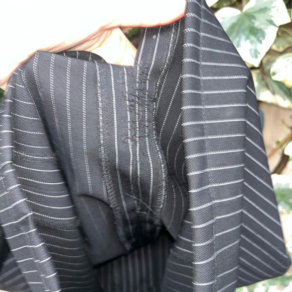Black  XS Pinstripe Women's Skirt - Picture 4 of 9